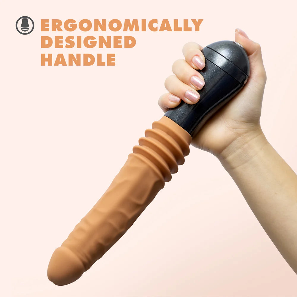 Blush Dr. Skin Silicone Dr. Arthur Thrusting Gyrating Vibrating Dildo