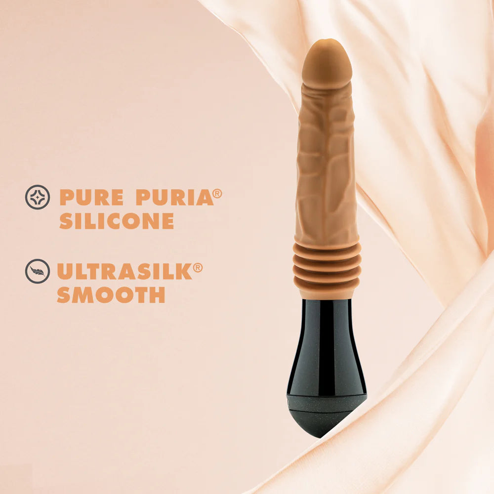 Blush Dr. Skin Silicone Dr. Arthur Thrusting Gyrating Vibrating Dildo