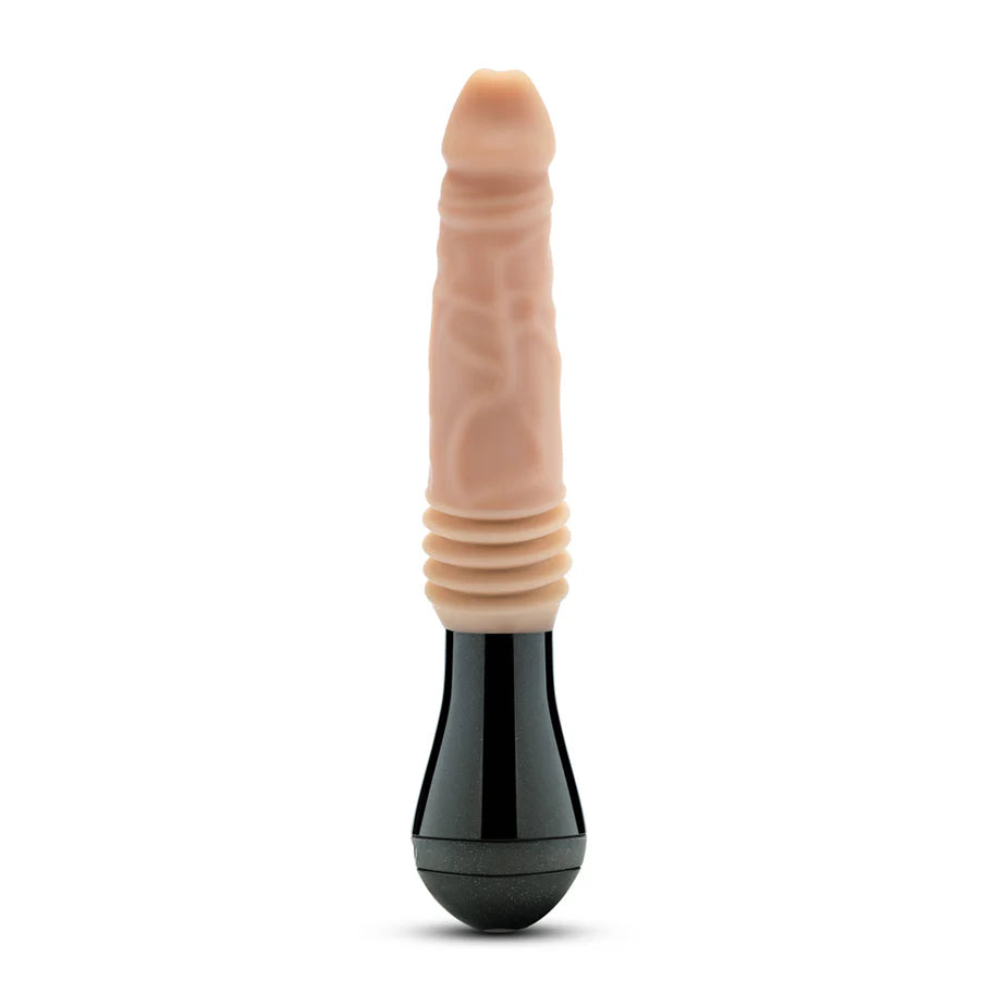 Blush Dr. Skin Silicone Dr. Knight Thrusting Gyrating Vibrating Dildo