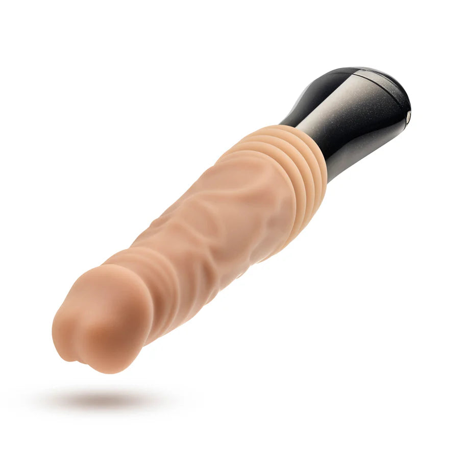 Blush Dr. Skin Silicone Dr. Knight Thrusting Gyrating Vibrating Dildo