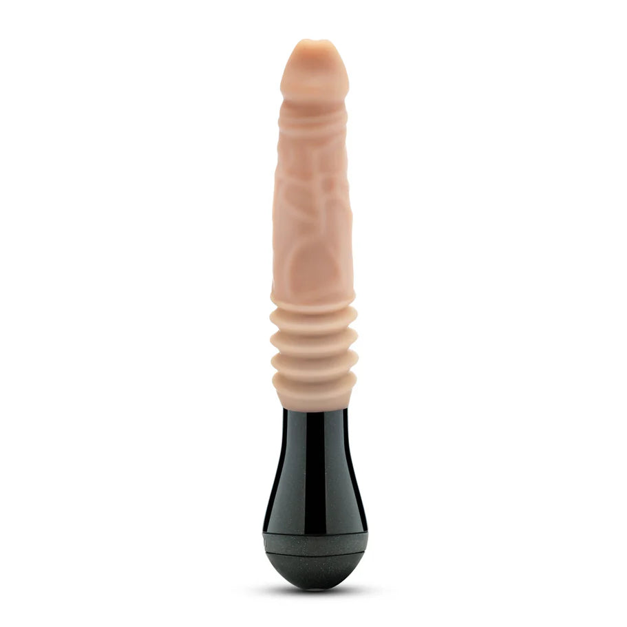 Blush Dr. Skin Silicone Dr. Knight Thrusting Gyrating Vibrating Dildo