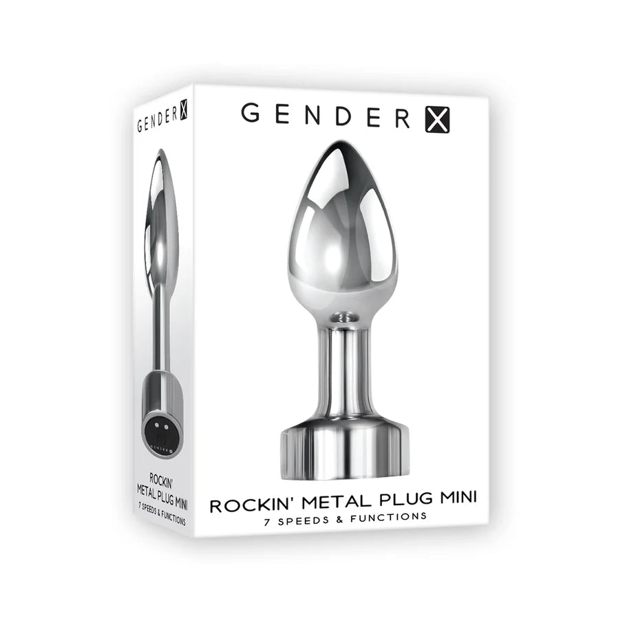 Gender X Rockin' Metal Plug Mini Rechargeable Vibrating Anal Plug