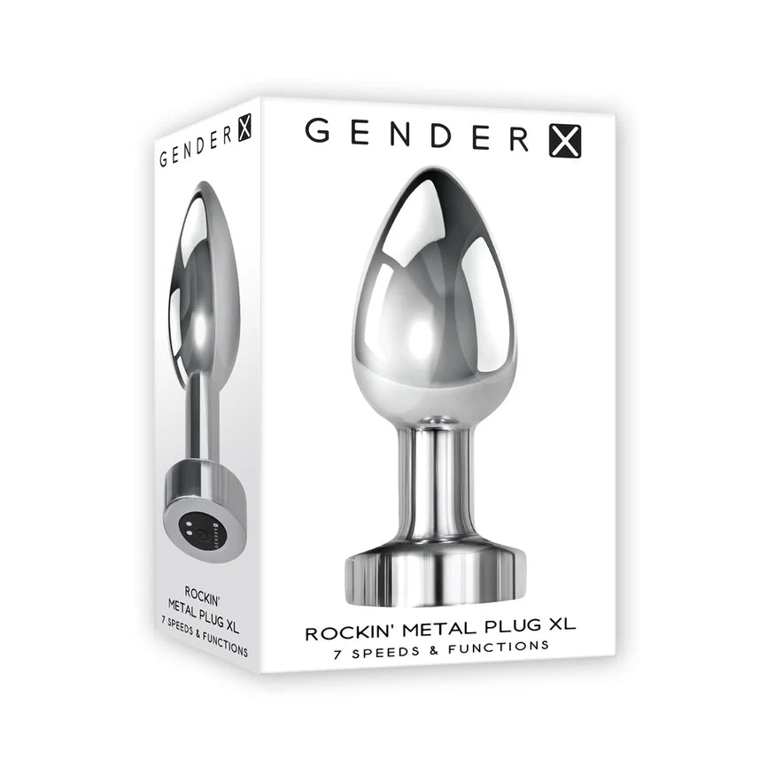 Gender X Rockin Rechargeable Metal Plug - XLarge