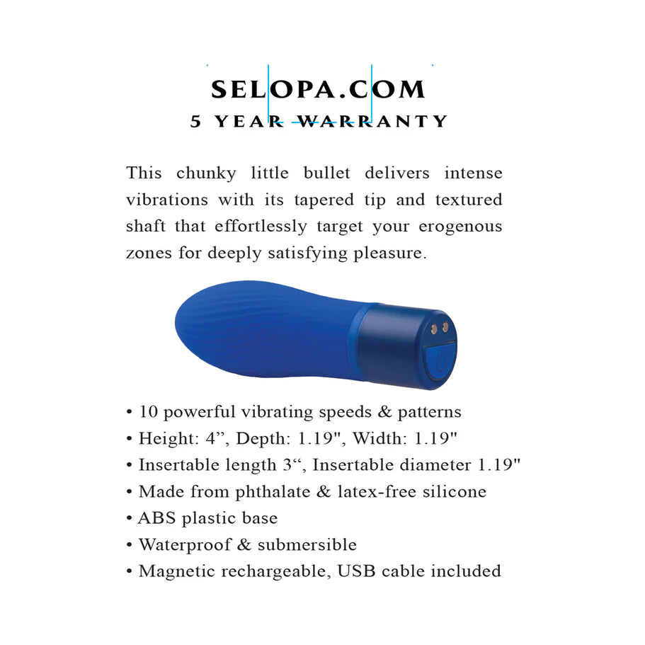 Selopa Cobolt Cutie Rechargeable Silicone Mini Vibrator