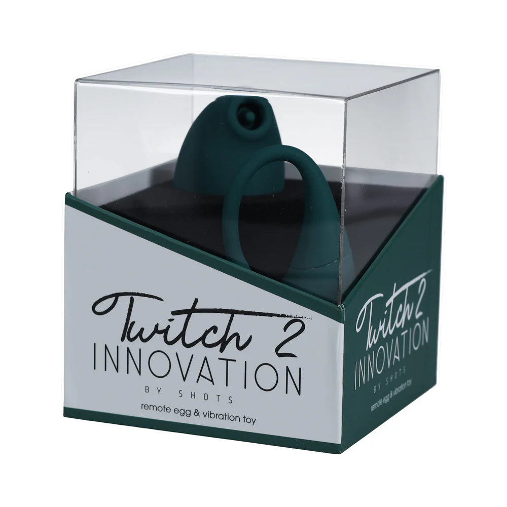 Shots Twitch 2 Rechargeable Suction and Flapping Vibrator with Remote Control Vibrating Egg