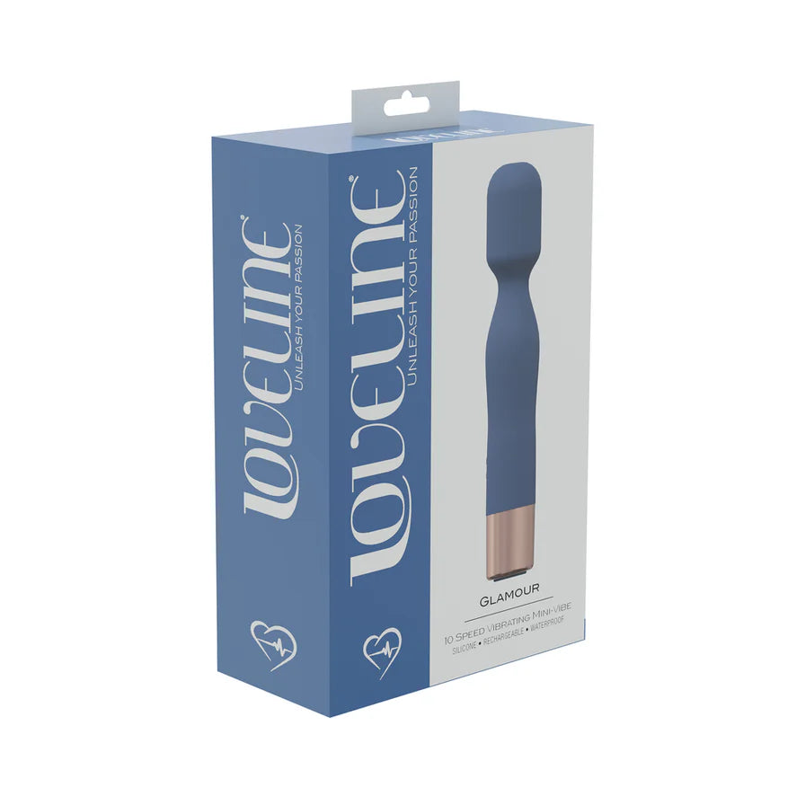 LoveLine Glamour 10 Speed Mini-Wand Silicone Rechargeable Waterproof