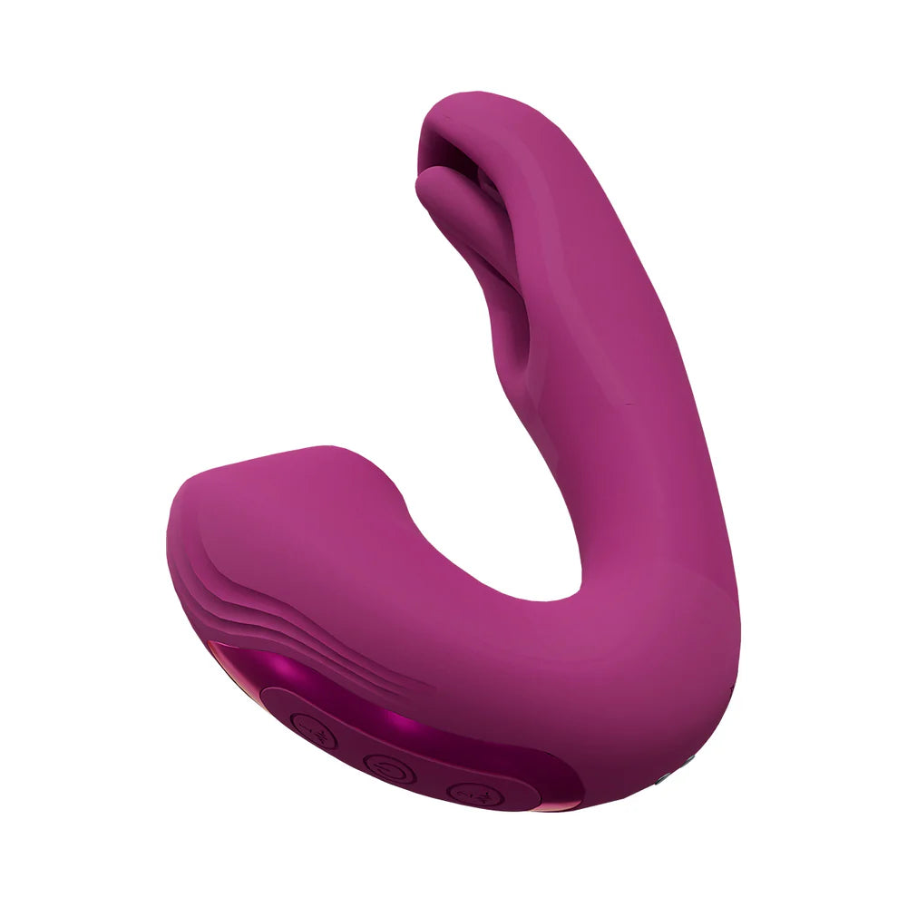 VIVE Yuna Rechargeable Dual Motor Airwave Vibrator with Innovative G-Spot Flapping Stimulator