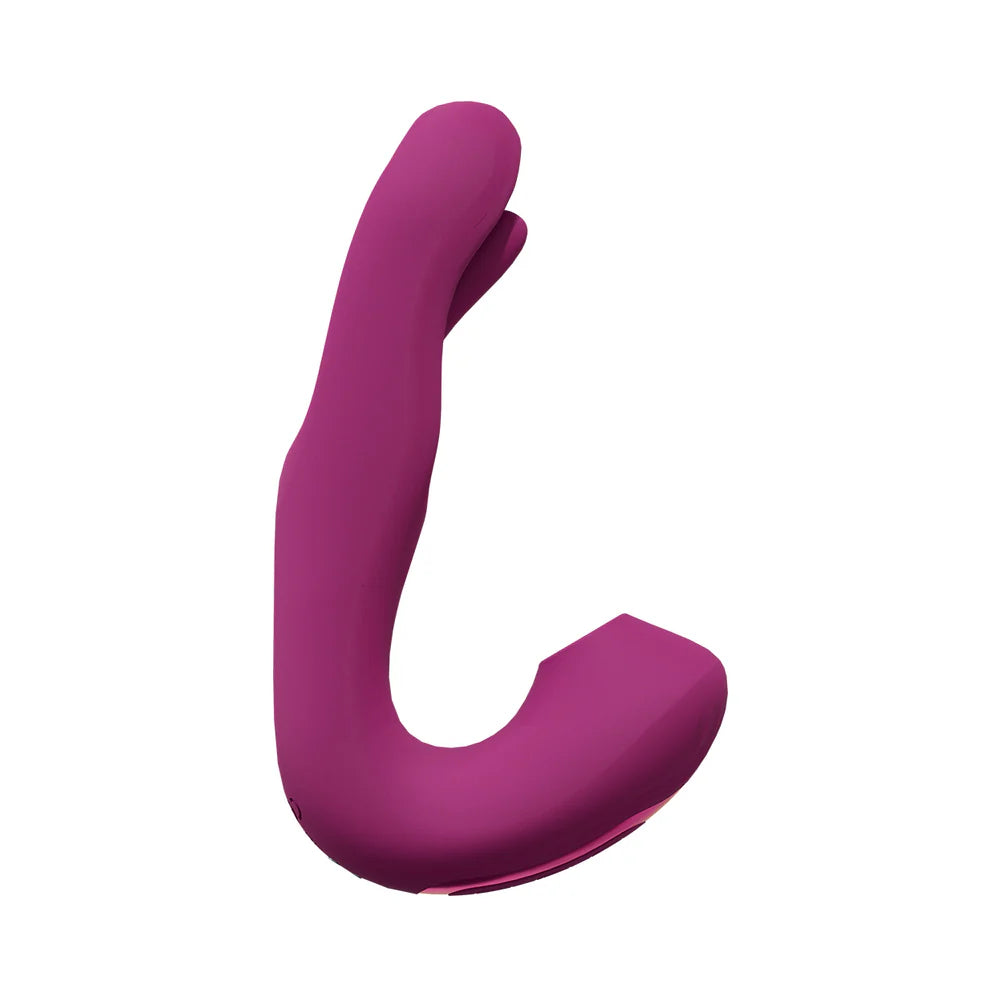 VIVE Yuna Rechargeable Dual Motor Airwave Vibrator with Innovative G-Spot Flapping Stimulator