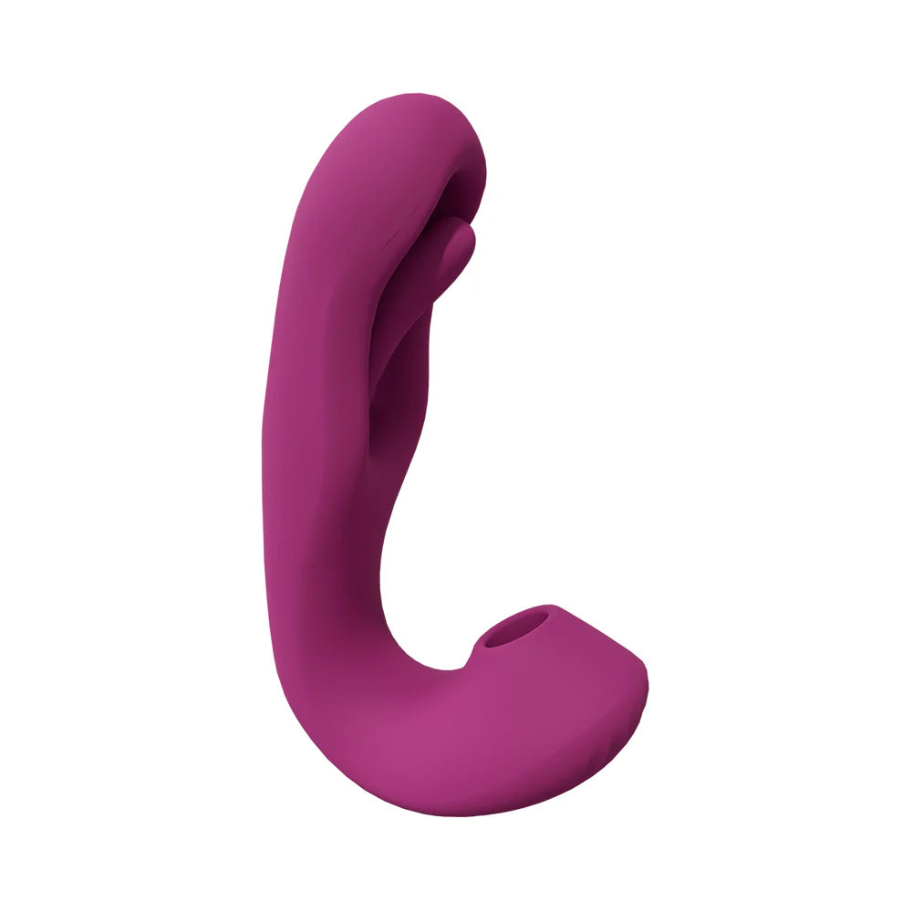 VIVE Yuna Rechargeable Dual Motor Airwave Vibrator with Innovative G-Spot Flapping Stimulator