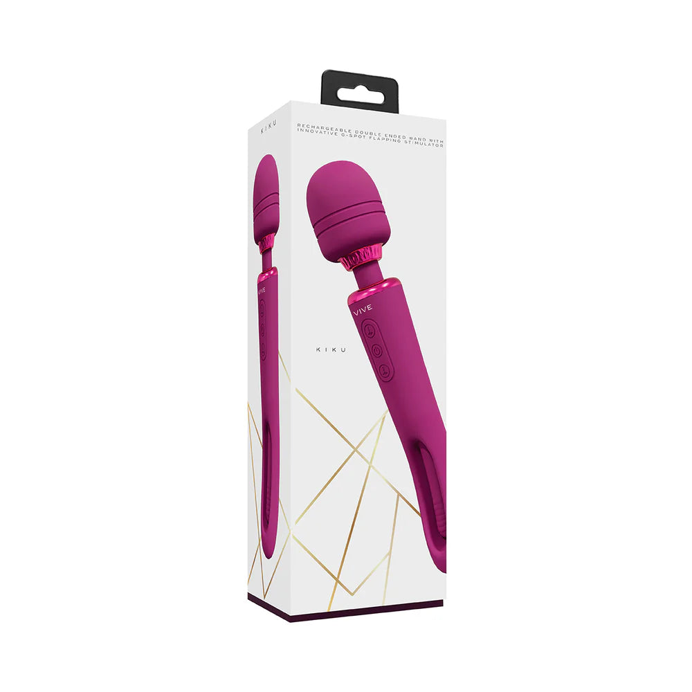 Shots Vive Kiku Rechargeable Double Ended Wand with G-Spot Stimulator