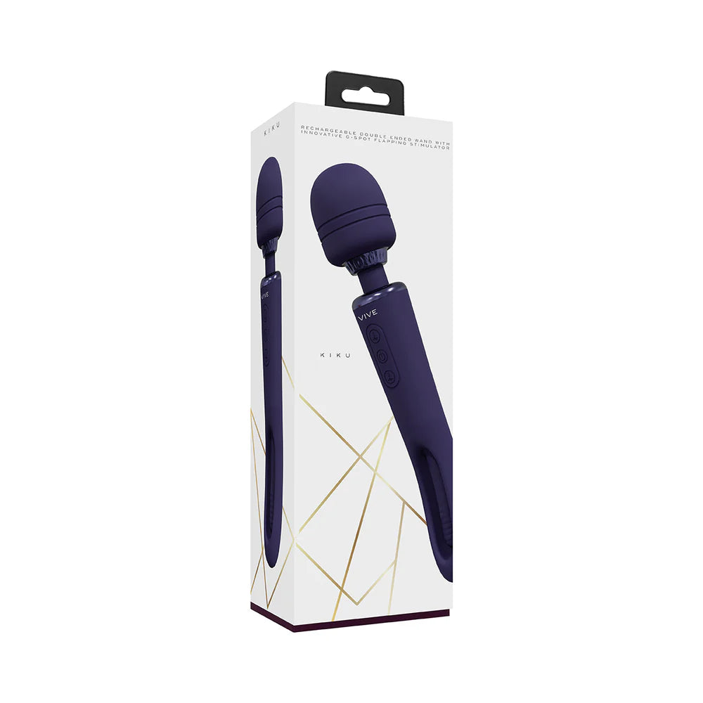 Shots Vive Kiku Rechargeable Double Ended Wand with G-Spot Stimulator