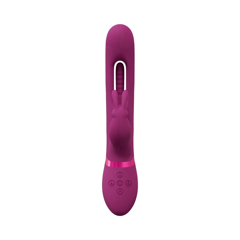 Shots Vive Mika Rechargeable Triple Motor Vibrating Rabbit with G-Spot Stimulator