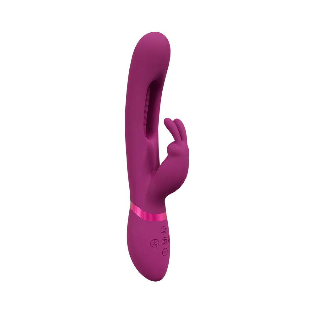 Shots Vive Mika Rechargeable Triple Motor Vibrating Rabbit with G-Spot Stimulator