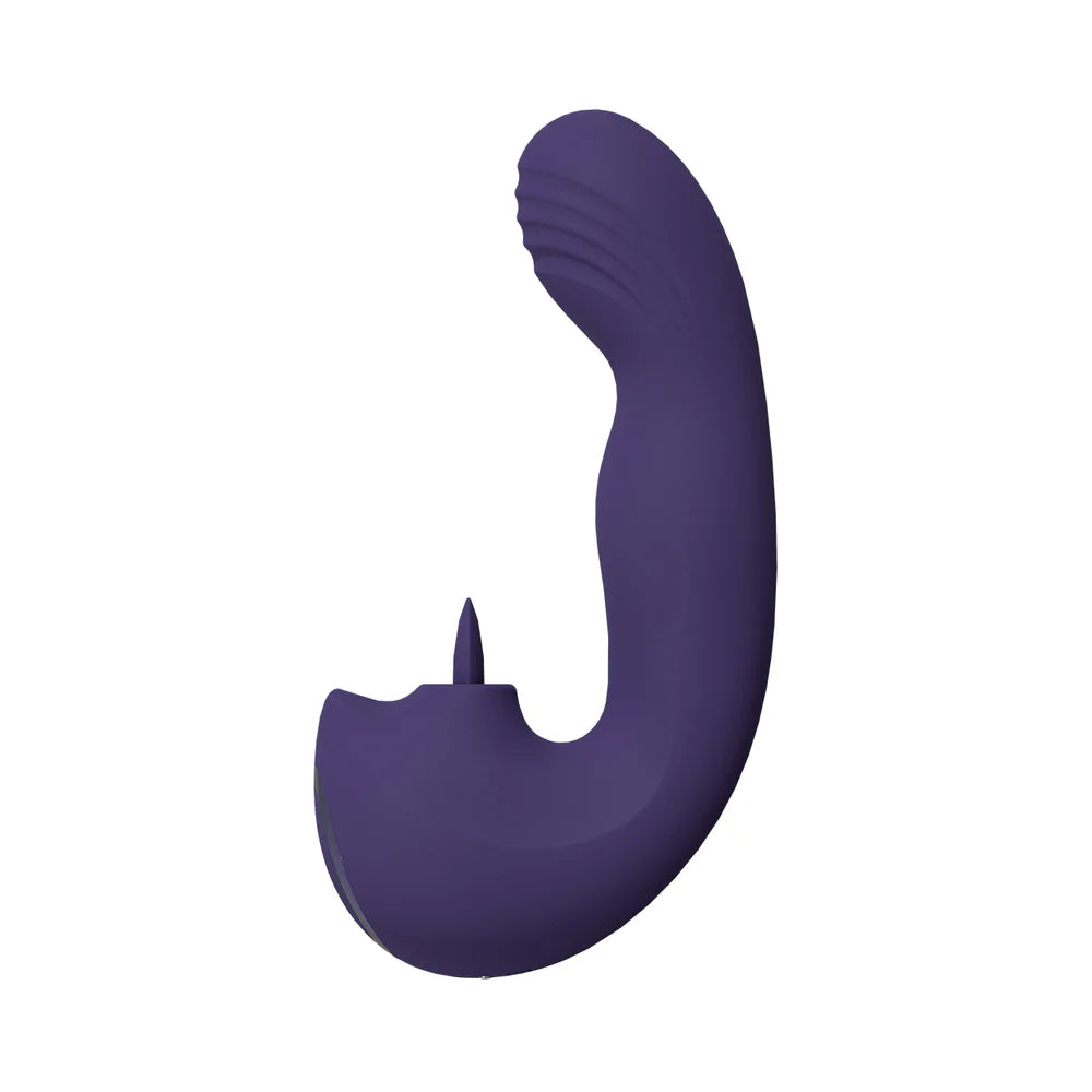 VIVE Yumi Rechargeable Triple Motor G-Spot Finger Motion Vibrator and Flickering Tongue Stimulator