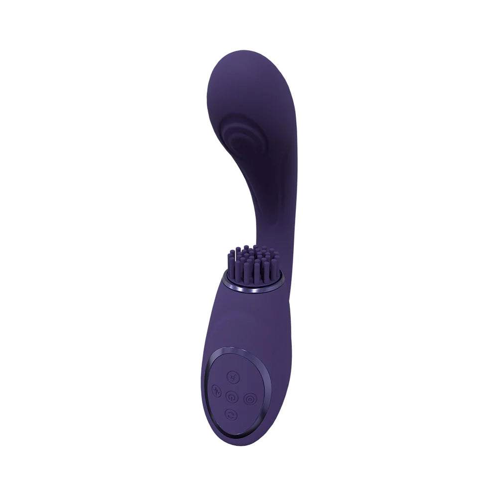 VIVE Gen Rechargeable Triple Motor G-Spot Vibrator with Pulse Wave and Vibrating Bristles