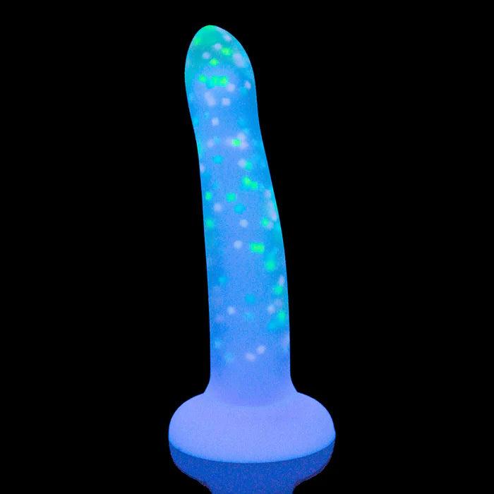 Addiction Rave Silicone Glow In The Dark Dildo 8in