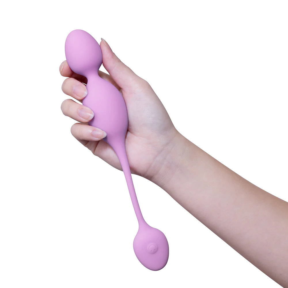 Wellness Raine Rechargeable Silicone Vibrating Kegel Ball with Remote