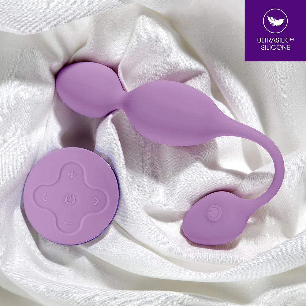 Wellness Raine Rechargeable Silicone Vibrating Kegel Ball with Remote