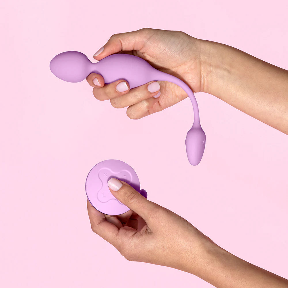 Wellness Raine Rechargeable Silicone Vibrating Kegel Ball with Remote