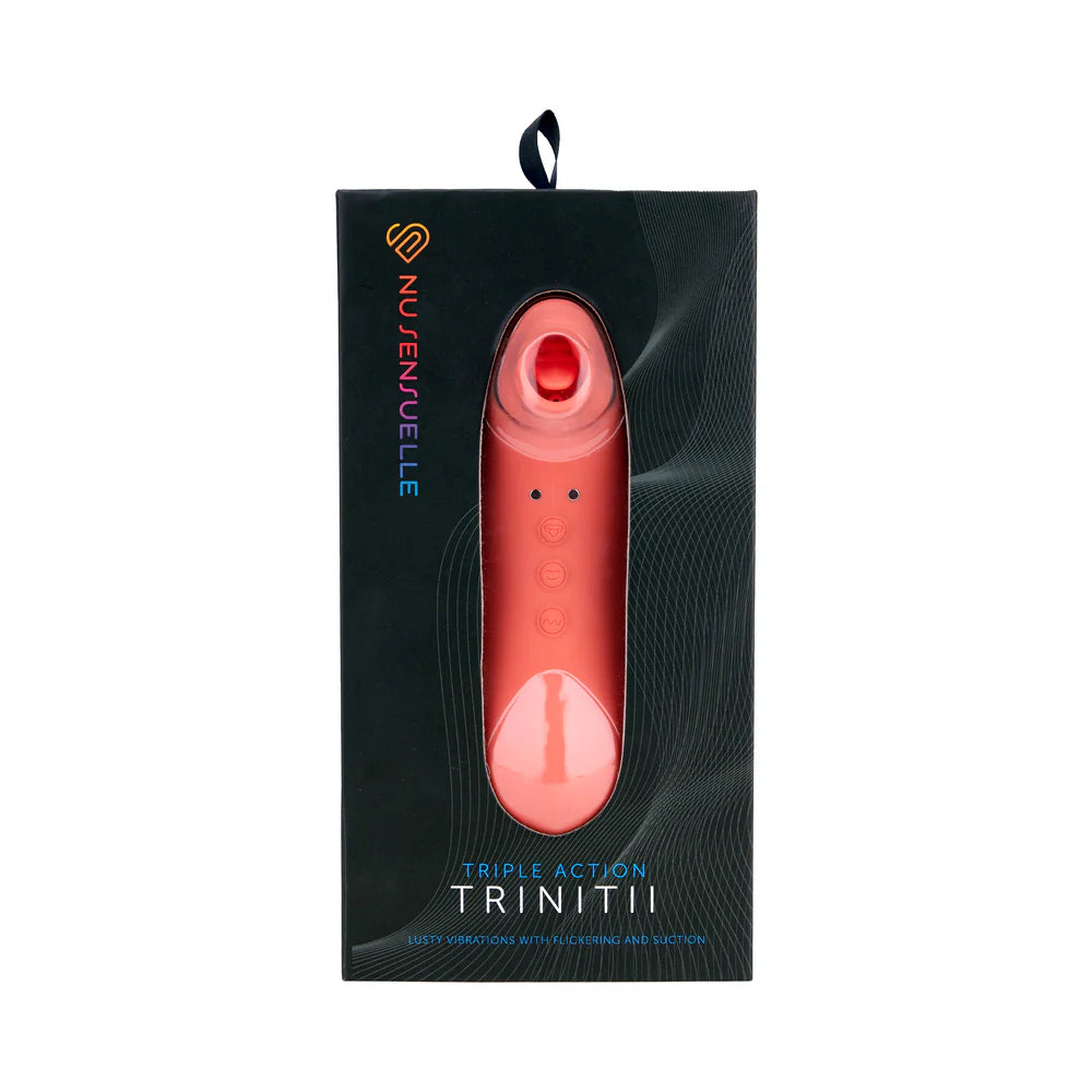 Nu Sensuelle Trinitii Triple Action Rechargeable Silicone Vibrator