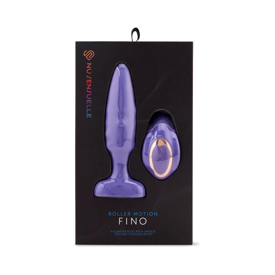 Nu Sensuelle Andii Fino Roller Motion Rechargeable Silicone Anal Plug with Remote Control