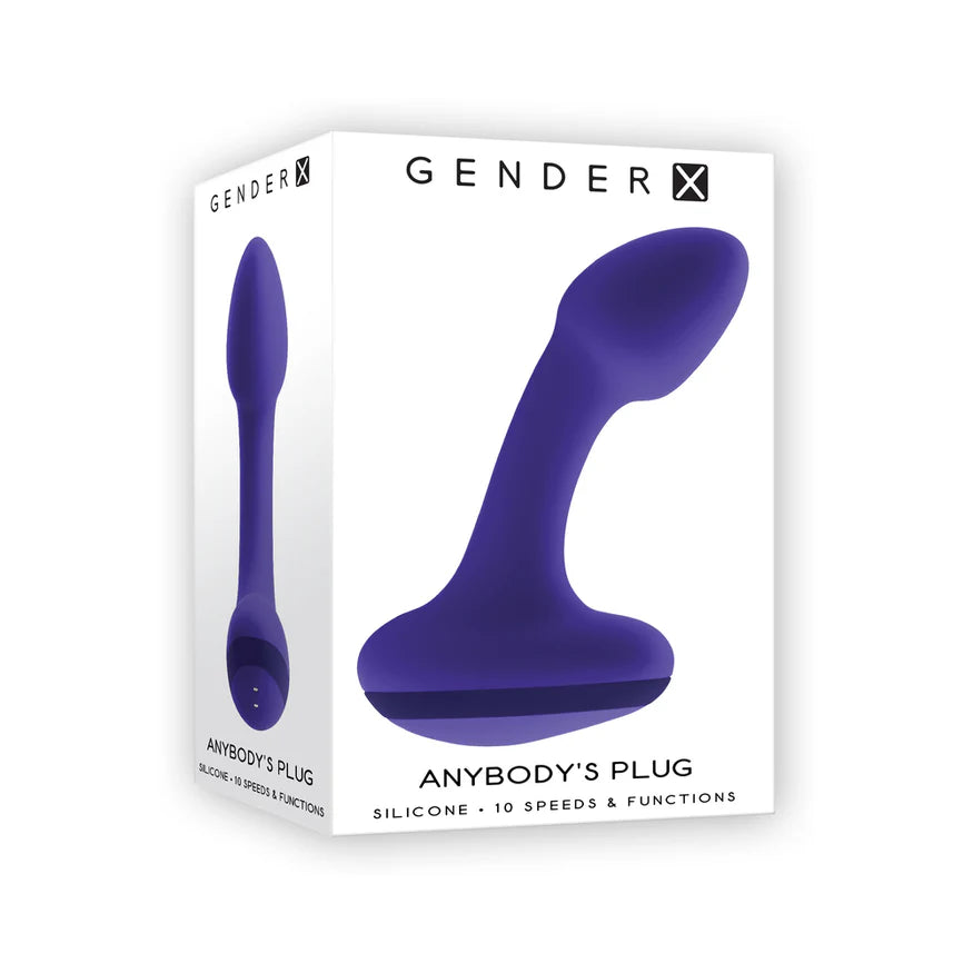 Gender X Anybody's Plug Rechargeable Silicone Vibrating Butt Plug