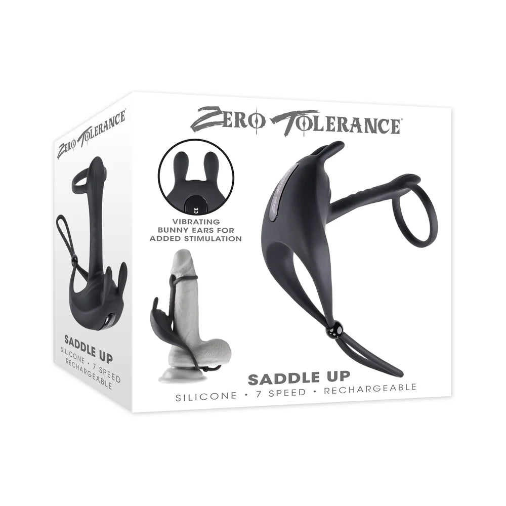 Zero Tolerance Saddle Up Rechargeable Vibrating C-Ring & Girth Enhancer Silicone