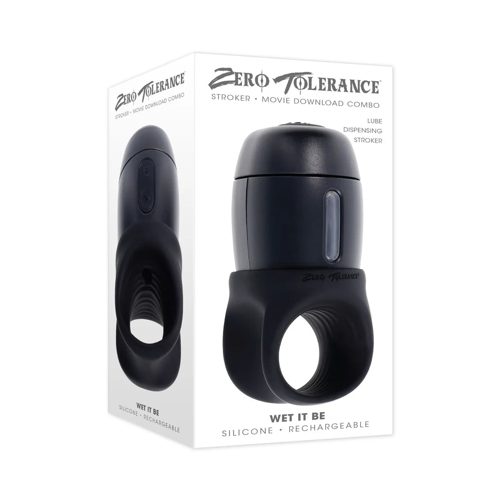 Zero Tolerance Wet it Be Rechargeable Silicone Self Lubricating Stroker -