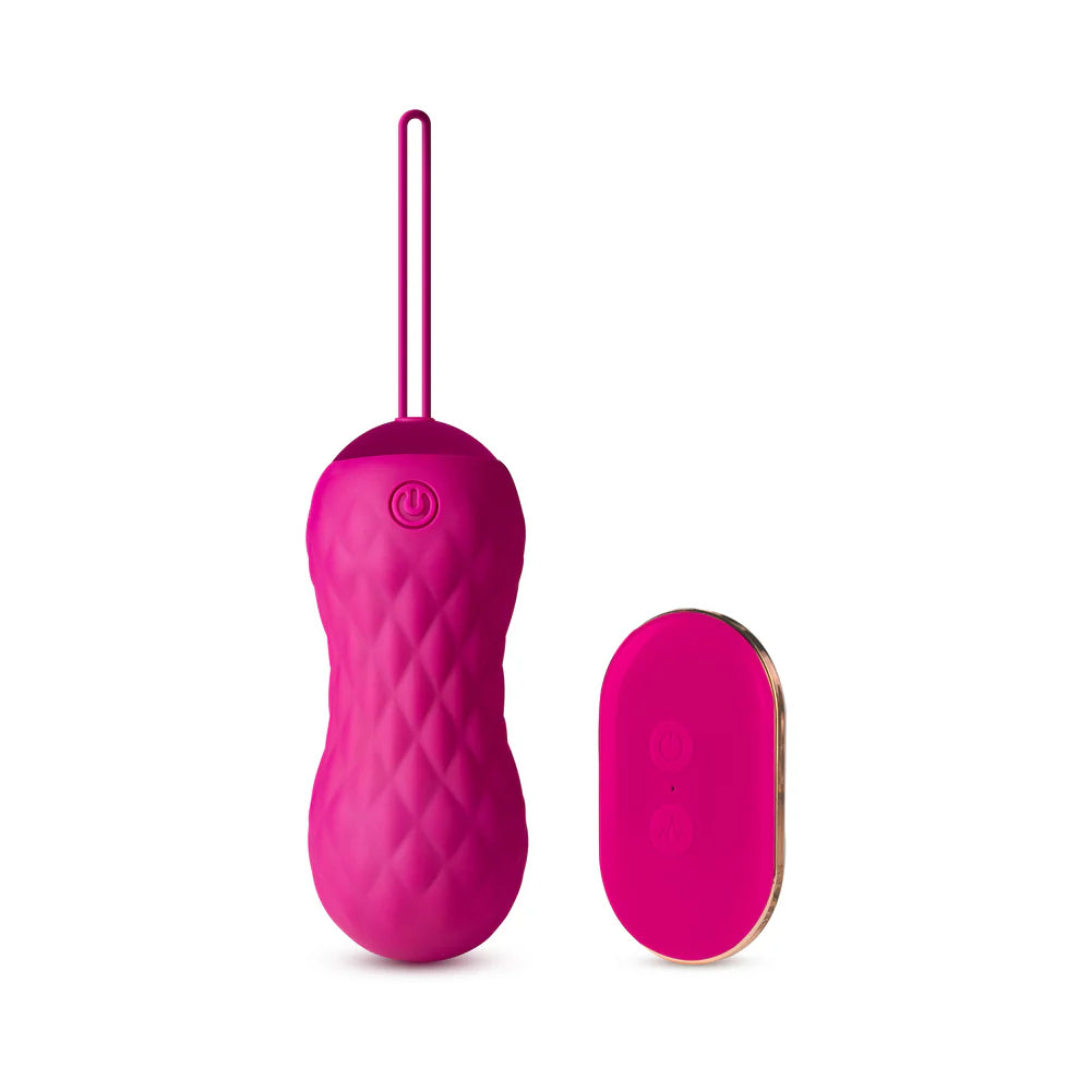 Blush Carina Rechargeable Silicone Vibrating Egg - Velvet Fuchsia