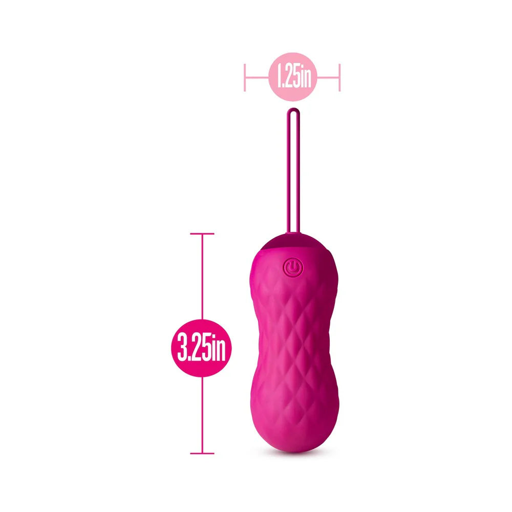 Blush Carina Rechargeable Silicone Vibrating Egg - Velvet Fuchsia