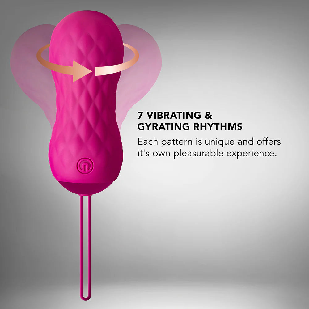 Blush Carina Rechargeable Silicone Vibrating Egg - Velvet Fuchsia