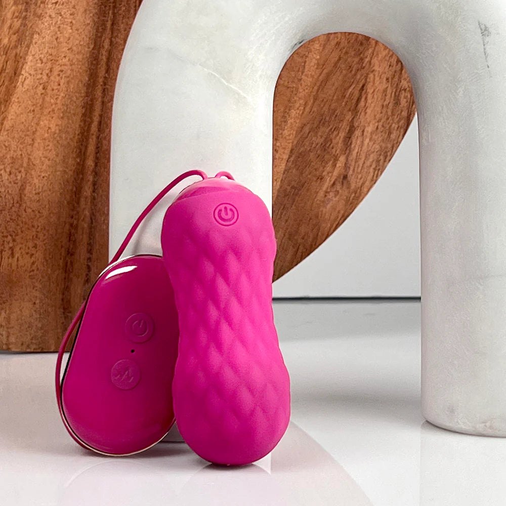 Blush Carina Rechargeable Silicone Vibrating Egg - Velvet Fuchsia