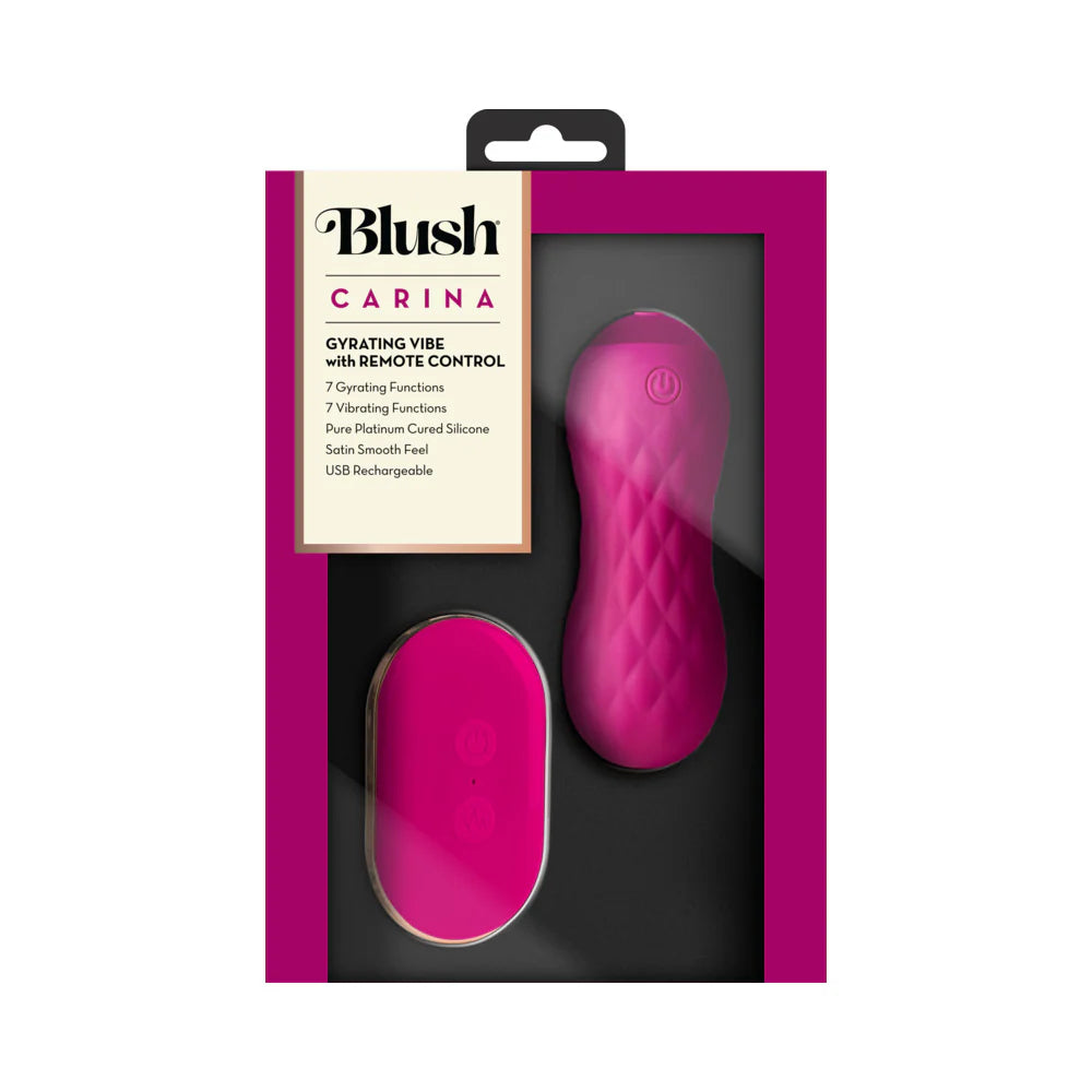 Blush Carina Rechargeable Silicone Vibrating Egg - Velvet Fuchsia