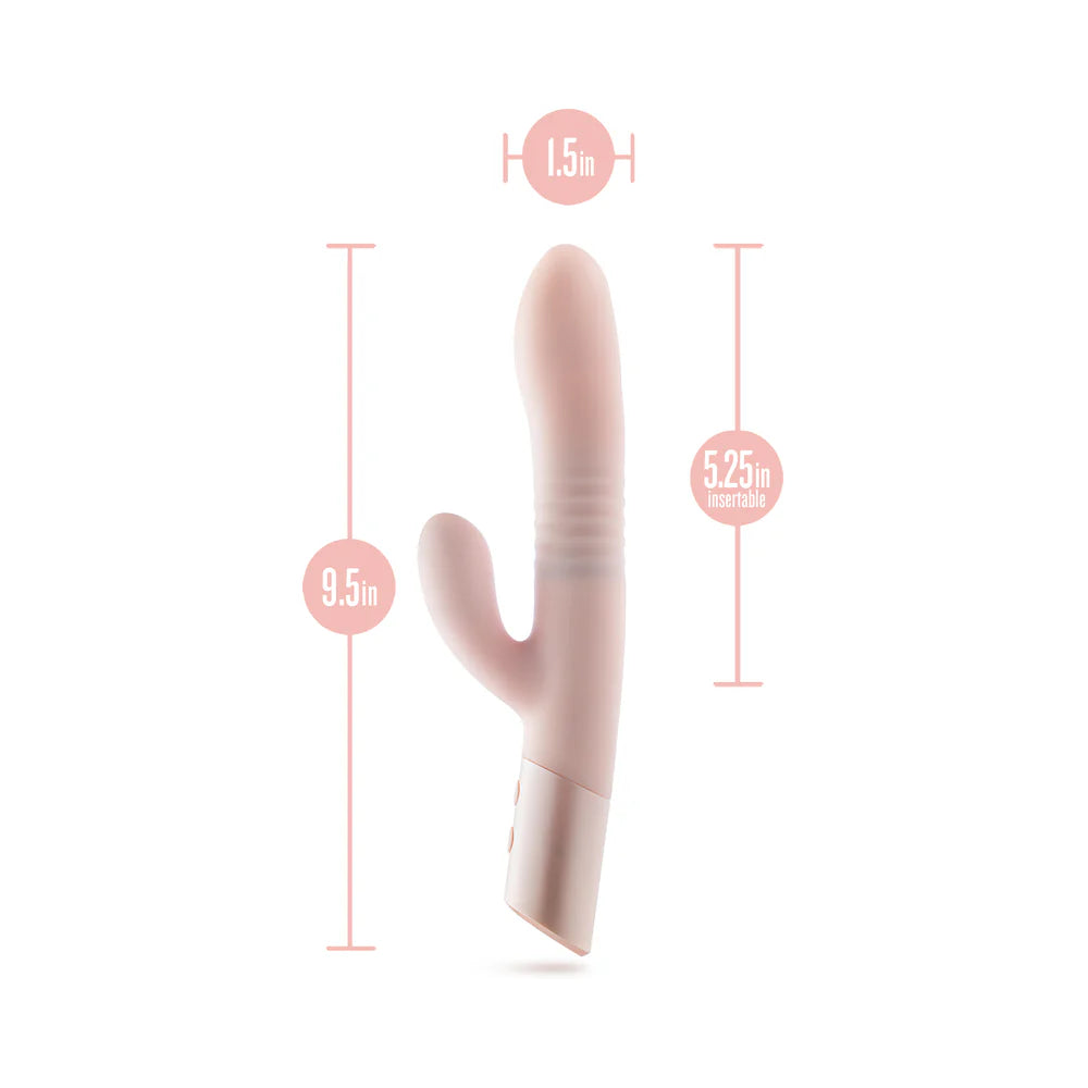 Blush Collection Fraya Rechargeable Silicone Rabbit Vibrator - Pink