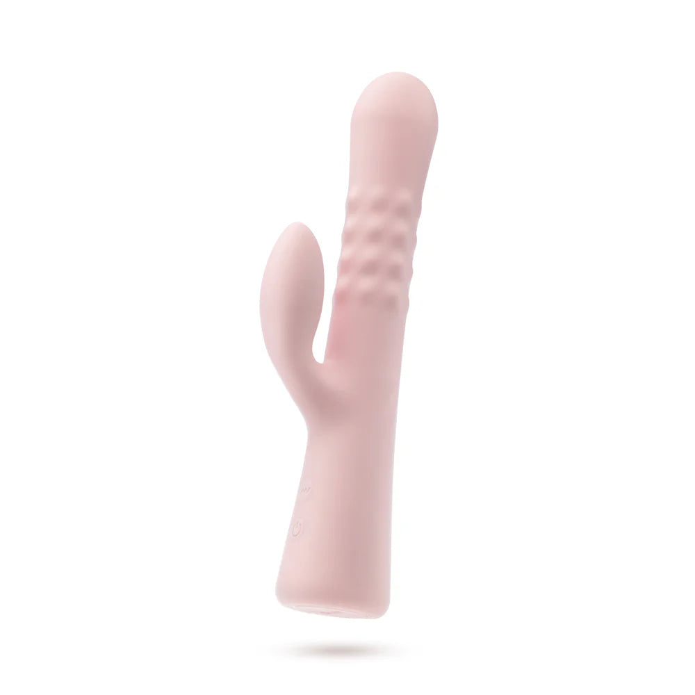 Blush Jaymie Rechargeable Silicone Rabbit Vibrator - Pink