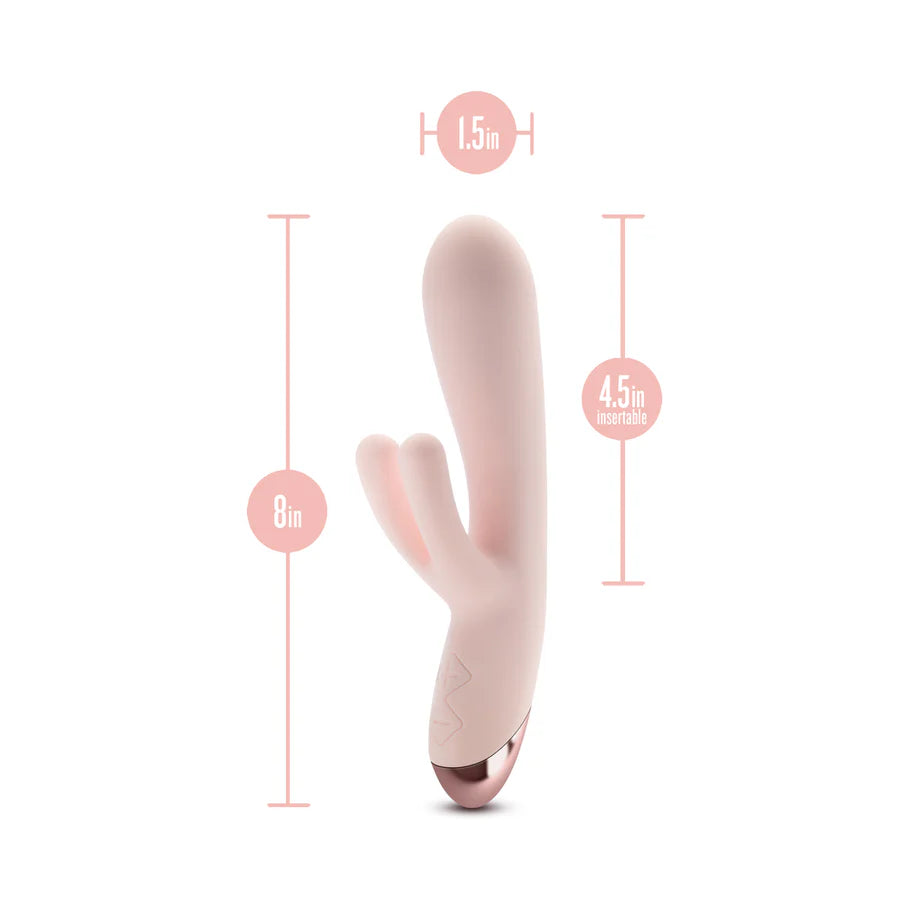 Blush Collection Elora Rechargeable Silicone Rabbit Vibrator - Pink