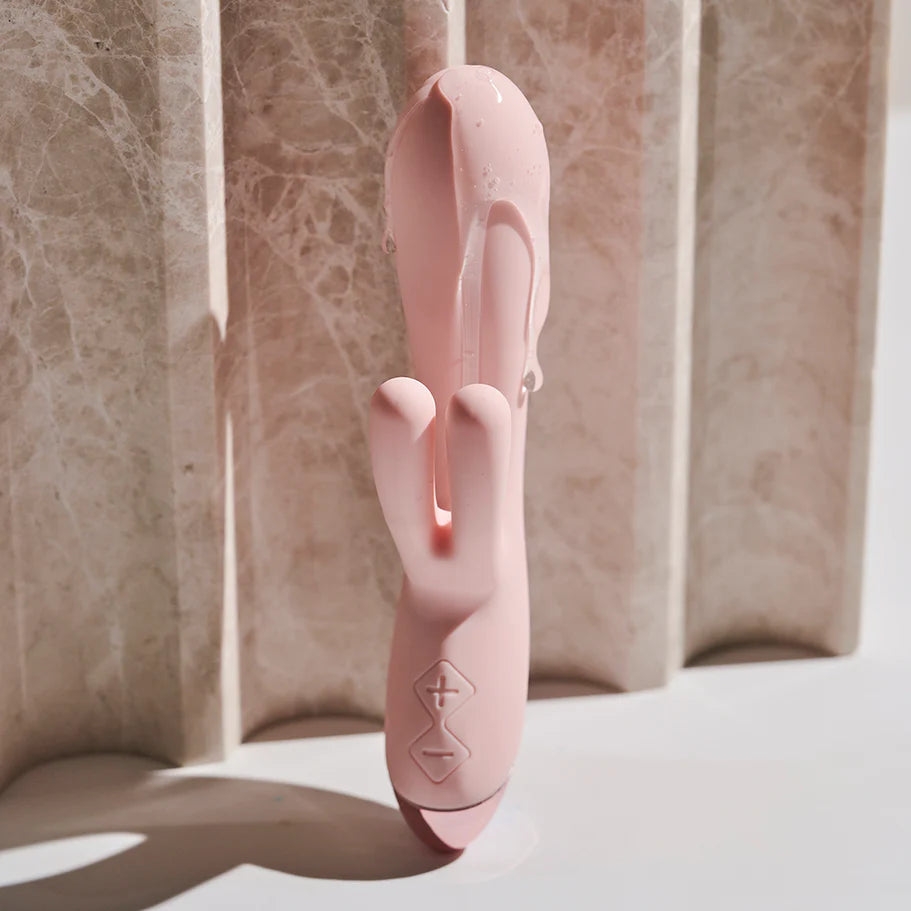 Blush Collection Elora Rechargeable Silicone Rabbit Vibrator - Pink