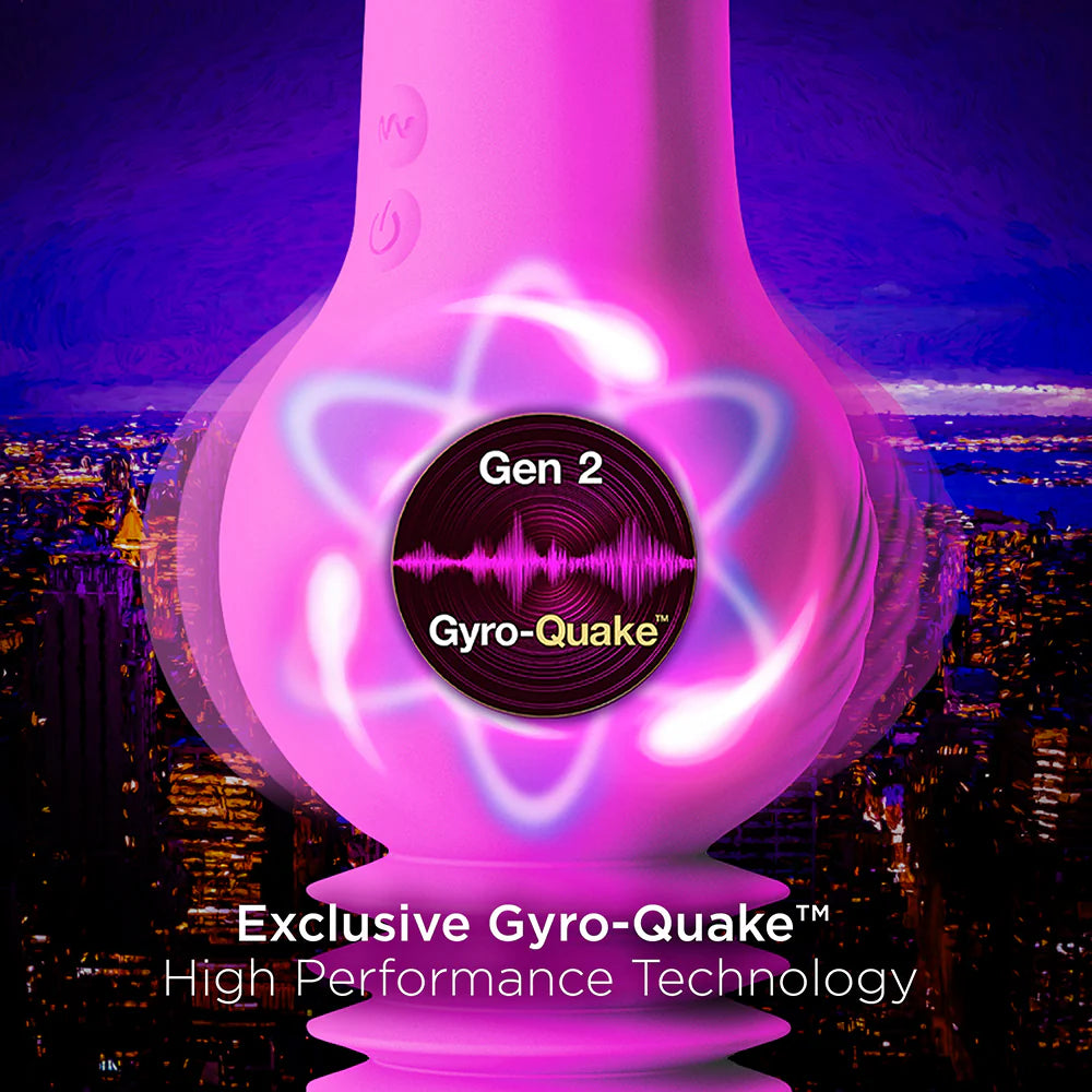 Impressions New York Rechargeable Silicone Gyro-Quake Dildo