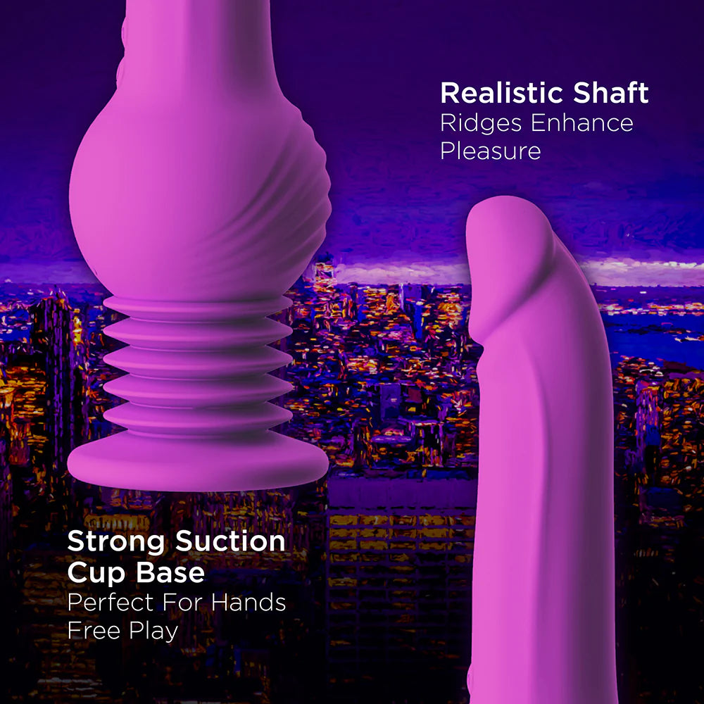 Impressions New York Rechargeable Silicone Gyro-Quake Dildo