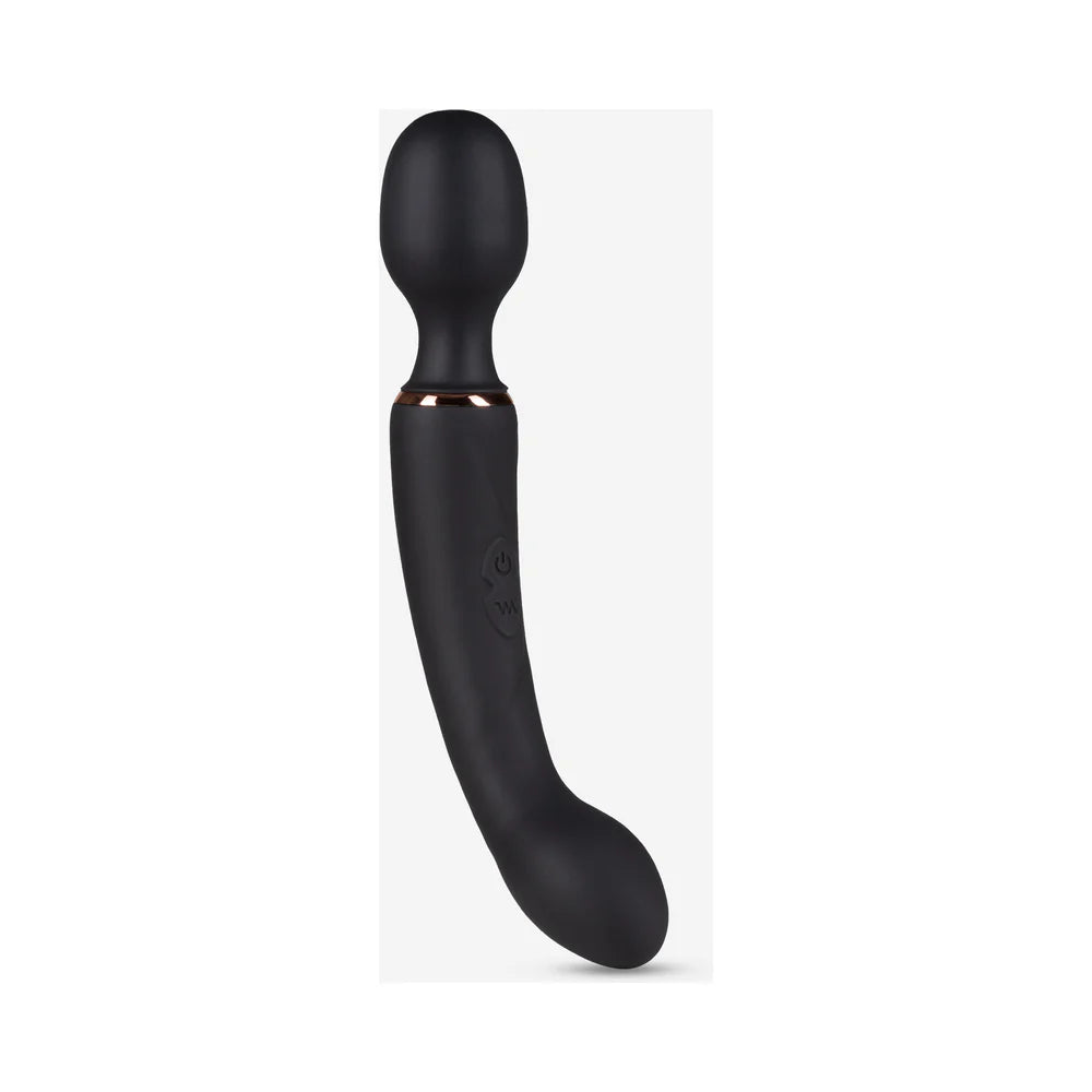 Blush Gia Rechargeable Silicone Massage Wand - Black