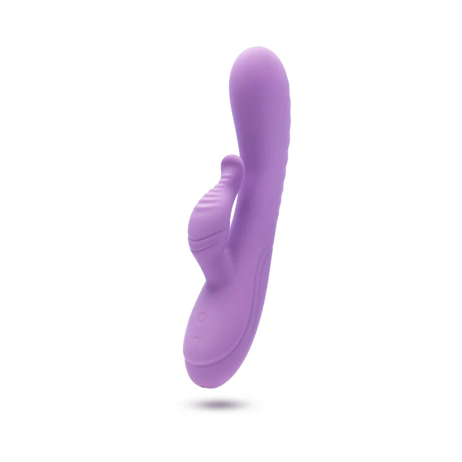 Blush Collection Evelyn Rechargeable Silicone Rabbit Vibrator - Purple