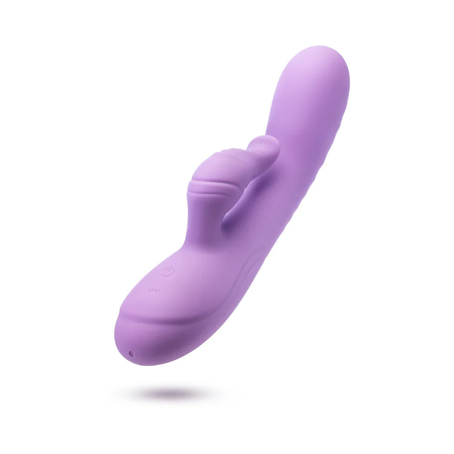 Blush Collection Evelyn Rechargeable Silicone Rabbit Vibrator - Purple