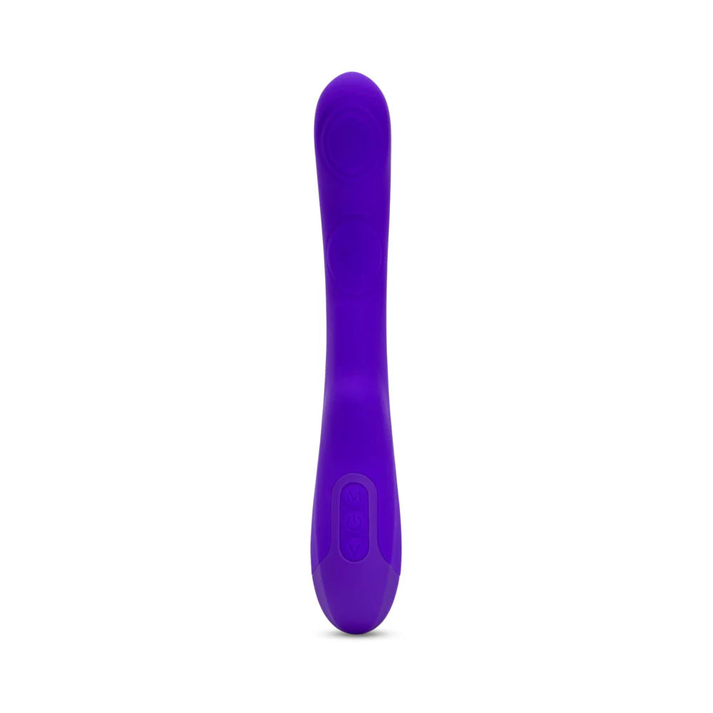 Nu Sensuelle Vivi Rechargeable Silicone Double Tapping Vibrator with Clitoral Stimulation