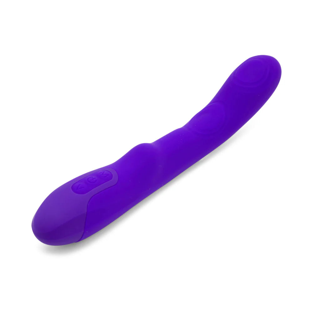 Nu Sensuelle Vivi Rechargeable Silicone Double Tapping Vibrator with Clitoral Stimulation