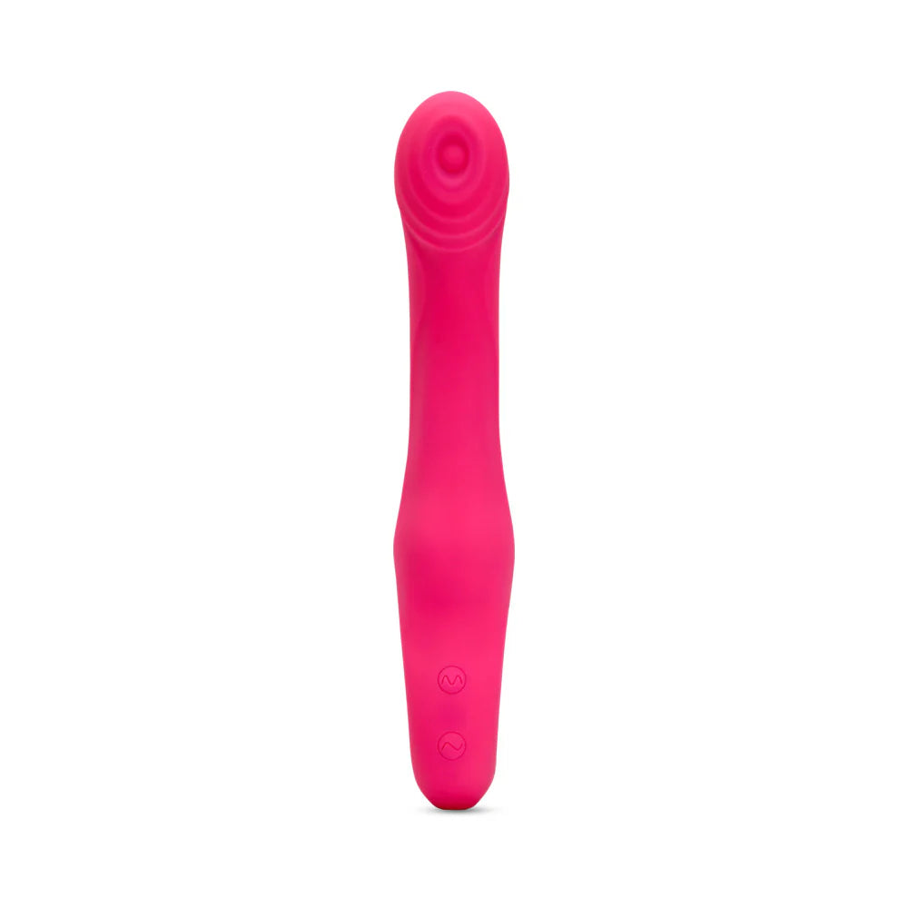 Nu Sensuelle Rhapsody Rechargeable Silicone Single Tapping Vibrator with Clitoral Stimulation