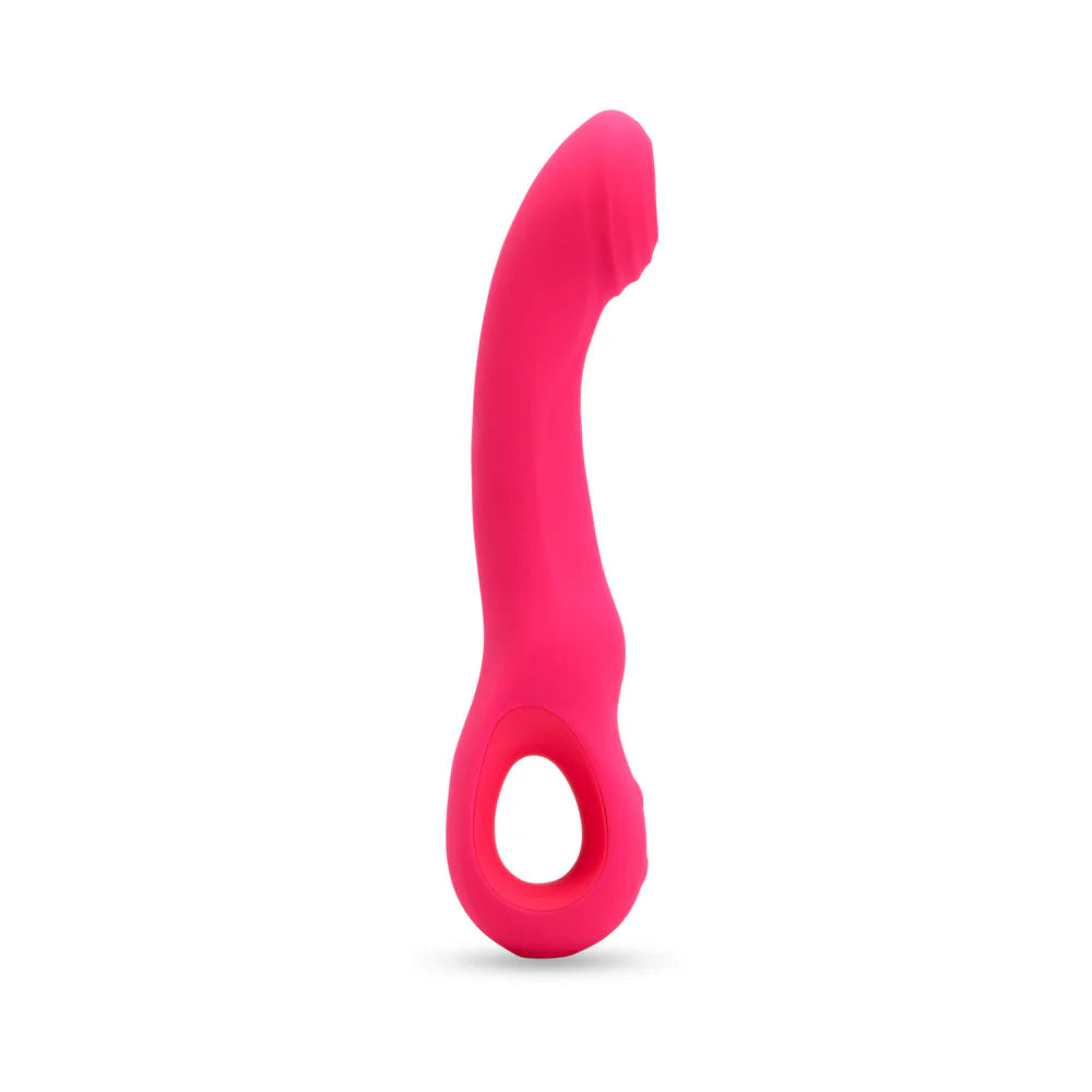 Nu Sensuelle Rhapsody Rechargeable Silicone Single Tapping Vibrator with Clitoral Stimulation