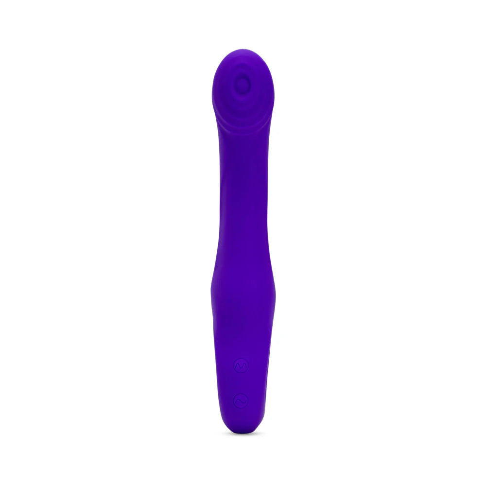 Nu Sensuelle Rhapsody Rechargeable Silicone Single Tapping Vibrator with Clitoral Stimulation