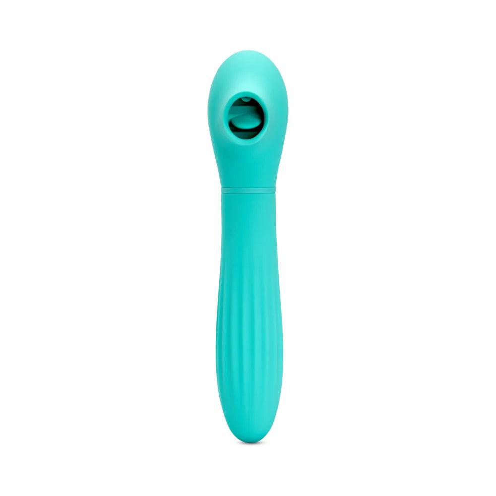 Nu Sensuelle Daisy Rechargeable Silicone Triple Action Thrusting Tongue Suction Vibrator