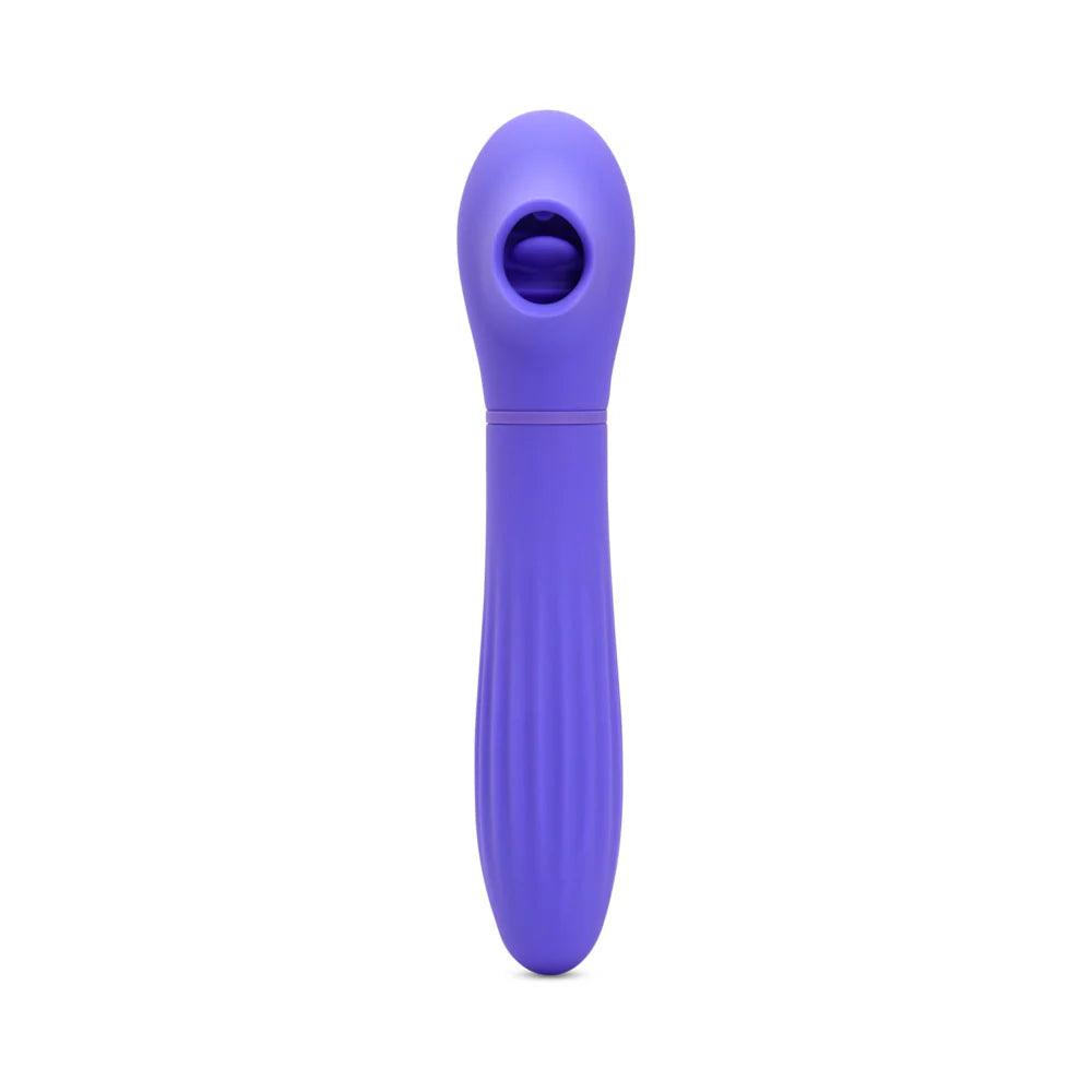 Nu Sensuelle Daisy Rechargeable Silicone Triple Action Thrusting Tongue Suction Vibrator