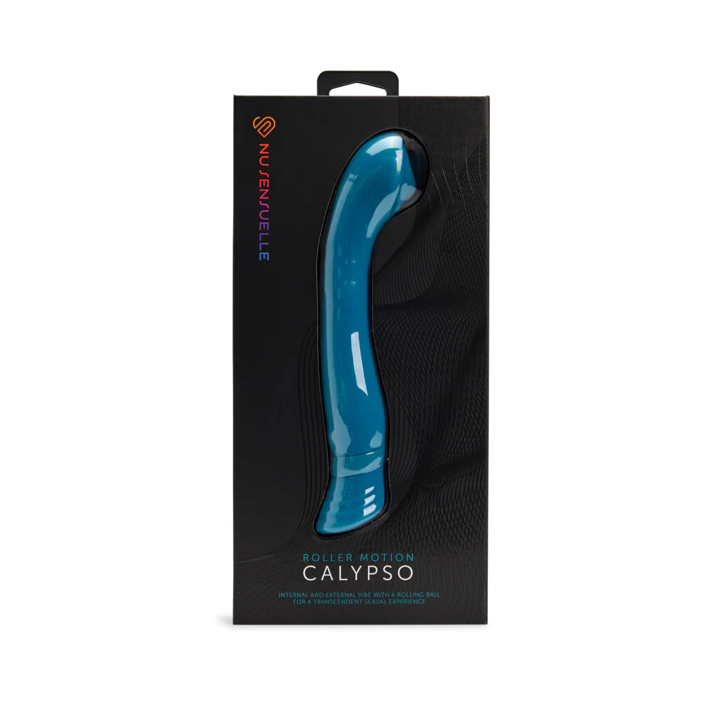 Nu Sensuelle Calypso Rechargeable Silicone Roller Motion G-Spot Vibrator with Clitoral Stimulation